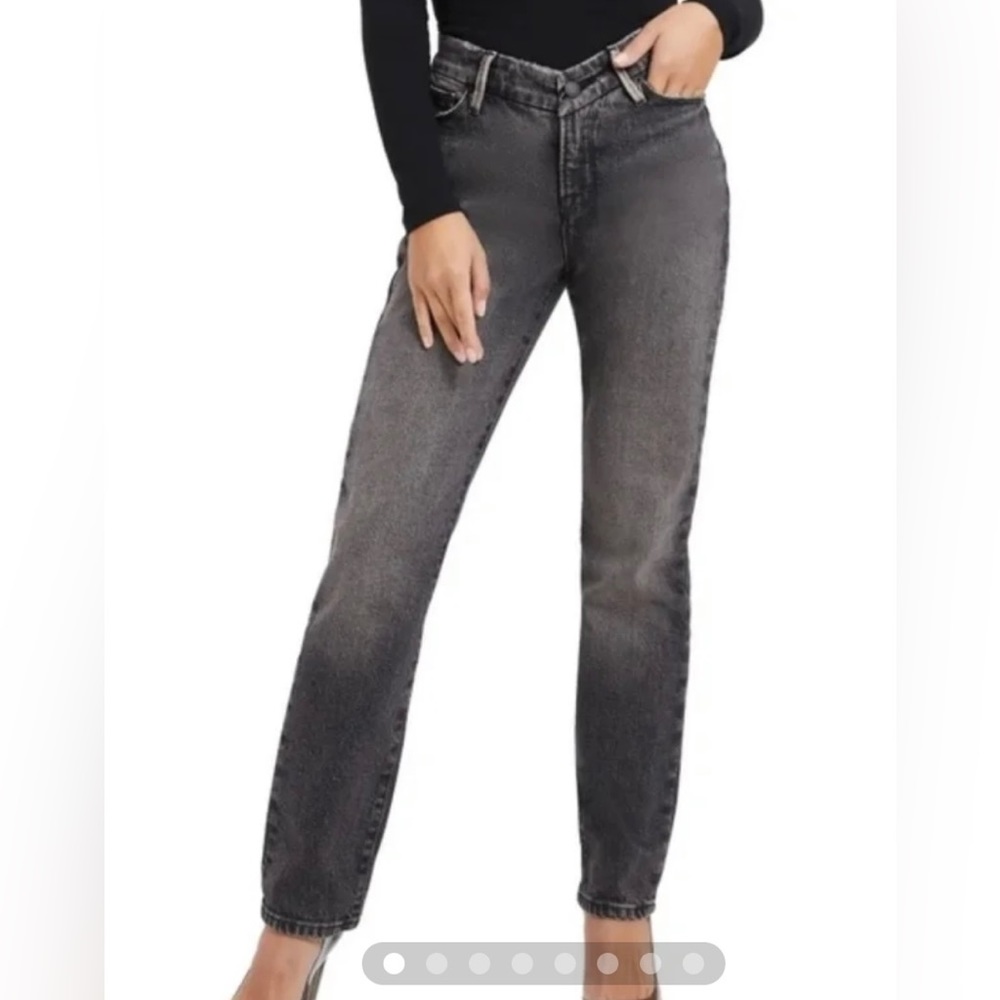 NWT GOOD AMERICAN black jean denim pant. Size 27/4